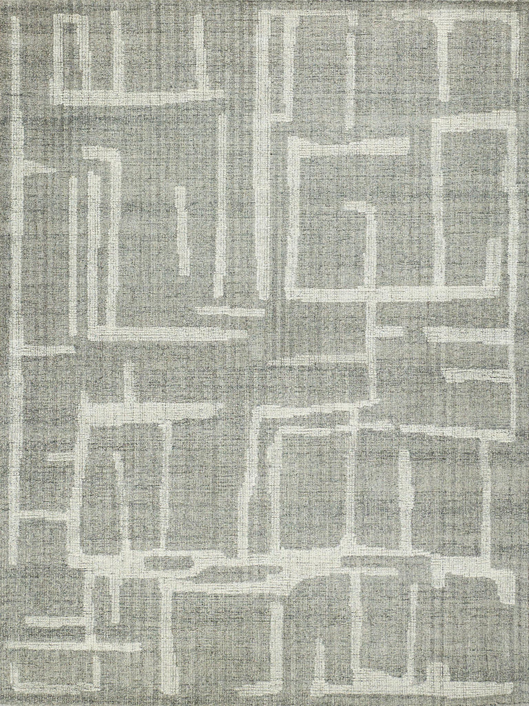 Exquisite Rugs Exquisite Rugs Breckenridge Handmade Hand Tufted New Zealand Wool 7205 Gray/Ivory 10' x 14' Area Rug