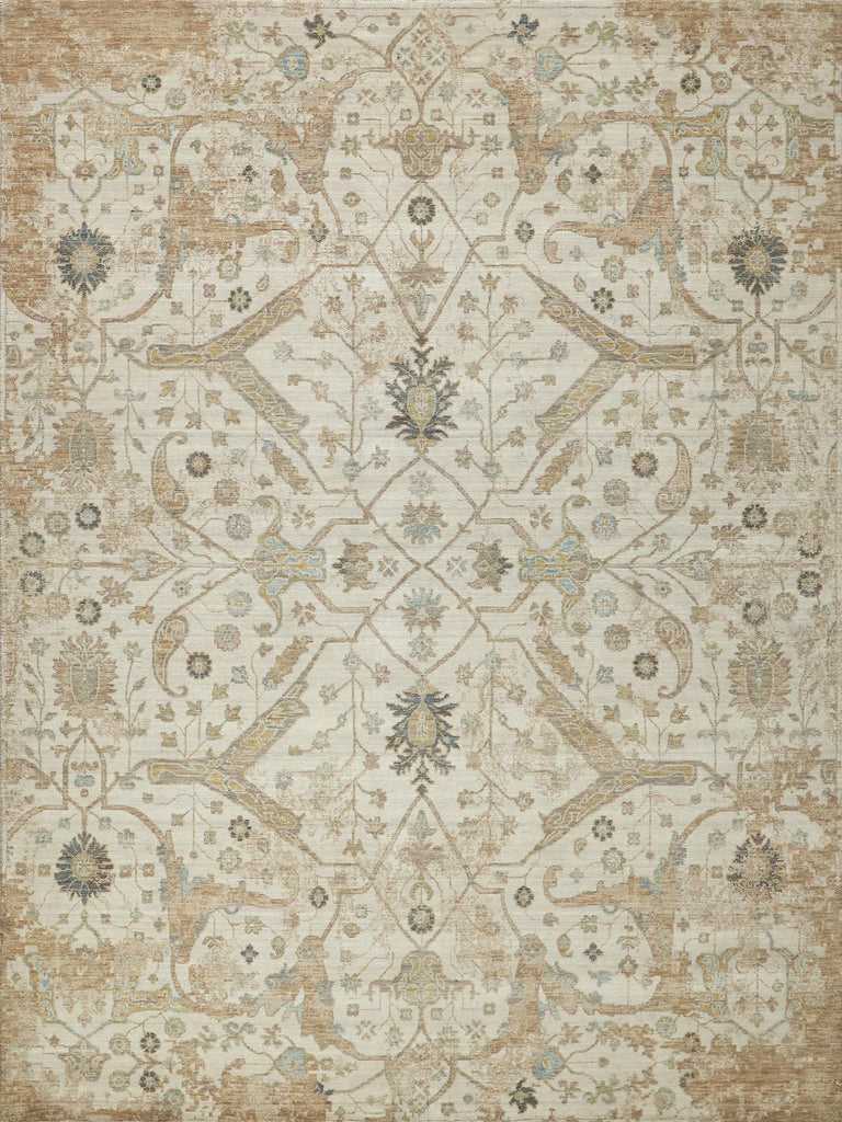 Exquisite Rugs Exquisite Rugs Artisan Handmade Wool/Nylon in 7229 Ivory 4' x 6' Area Rug