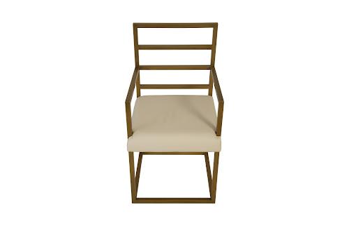 Phillips Collection Ladder Dining Natural/Brass Finish Chair