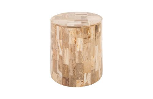 Phillips Collection Petrified Laminate Natural Stool