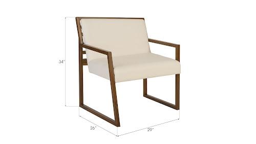 Phillips Collection Ladder Slant Arm Right Chair