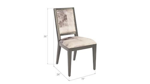 Phillips Collection Mesmerize Dining Mist Gray Gray Wooden Legs Chair