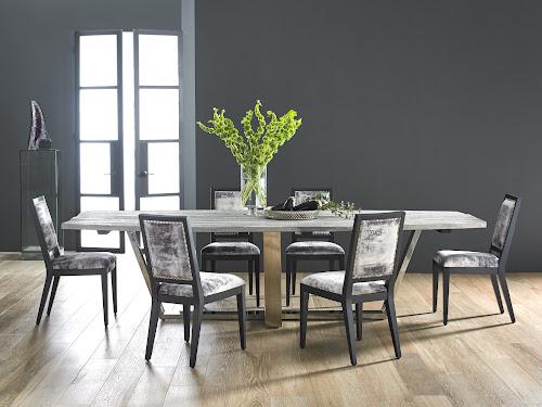 Phillips Collection Mesmerize Dining Mist Gray Gray Wooden Legs Chair