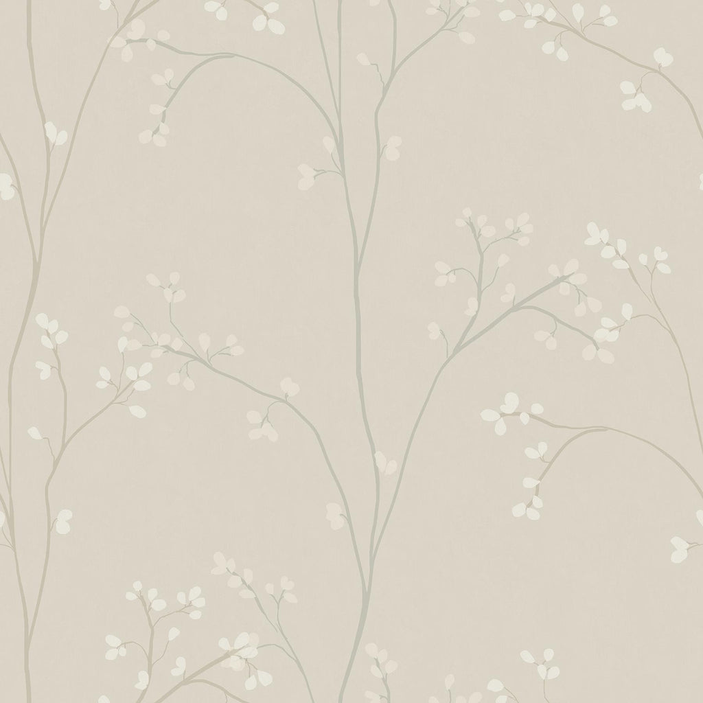 RoomMates Blossom Stripe Cream Peel and Stick Neutral Wallpaper