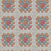 Roommates Granny Square Cream & Pink Peel And Stick Orange Wallpaper