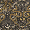 Roommates Mystic Serpent Black Gold Peel And Stick Black Wallpaper