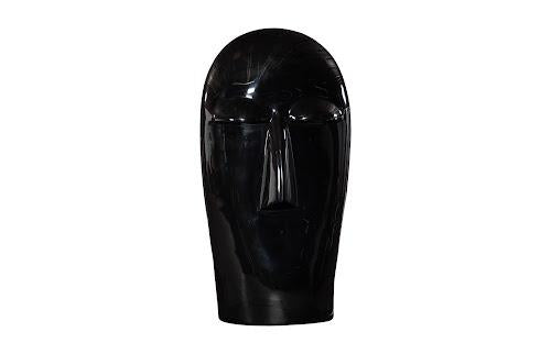 Phillips Collection Emerging Face Sculpture Gel Coat Black Large Accent