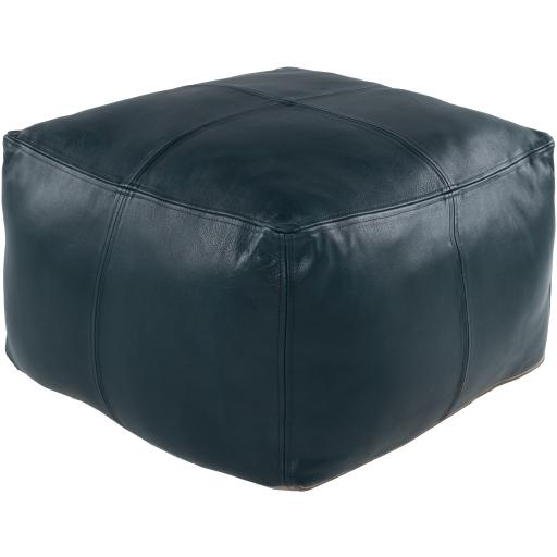 Surya Sheffield SFPF-003 13"H x 22"W x 22"D Pouf