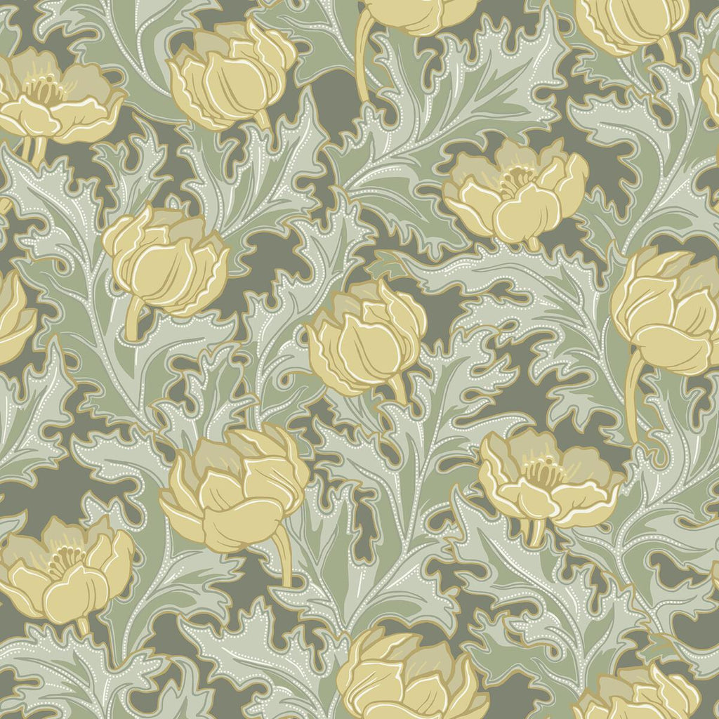 Winfield Thybony WILLEM OLIVE Wallpaper