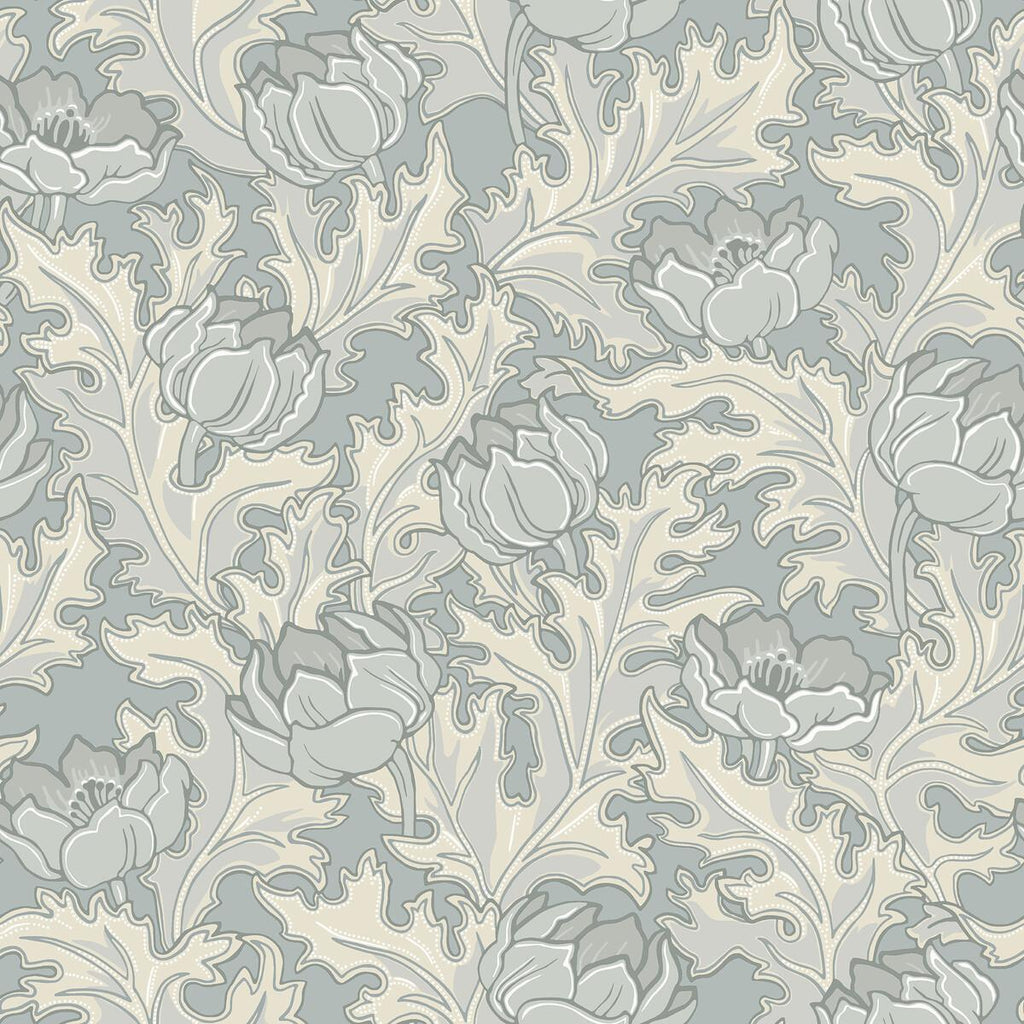 Winfield Thybony WILLEM MANOR BLUE Wallpaper