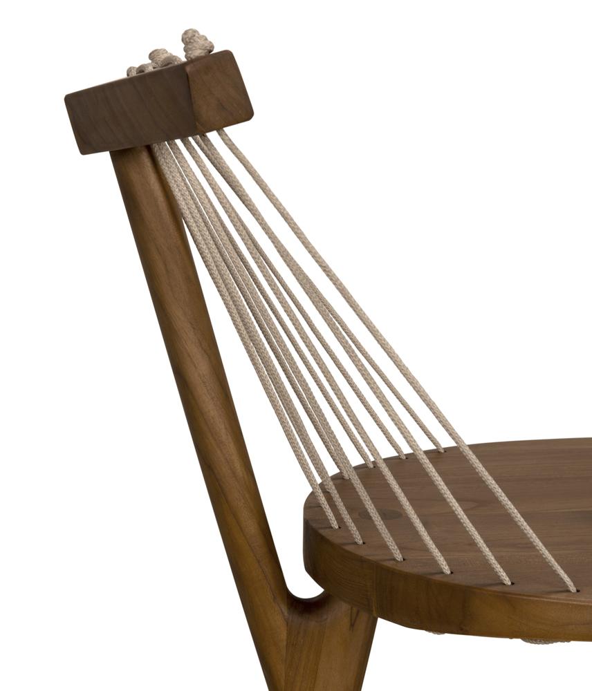 NOIR Lino Chair Teak with Rope