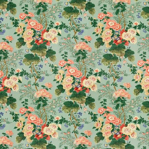Lee Jofa Althea Print Celadon Fabric – DecoratorsBest