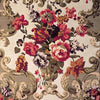 Mulberry Floral Rococo Taupe Fabric