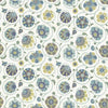 Kasmir Palampore Garden Aquamarine Fabric