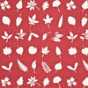 Baker Lifestyle Tumbling Leaves Red Drapery Fabric