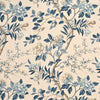 G P & J Baker Emperor'S Garden Blue/Cream Drapery Fabric