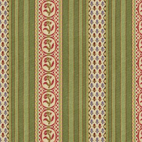 Brunschwig & Fils Rayure Fleurette Willow Fabric – DecoratorsBest