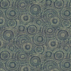 Kasmir Round We Go Indigo Fabric