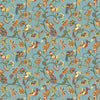 Kasmir Fine Feathered Aqua Fabric