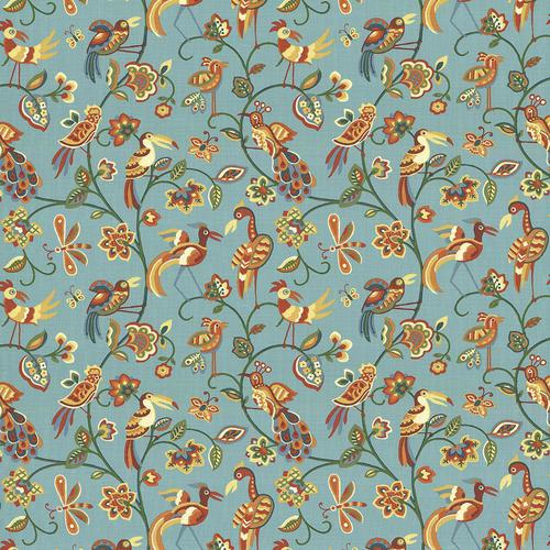 Kasmir Fine Feathered Aqua Fabric – DecoratorsBest