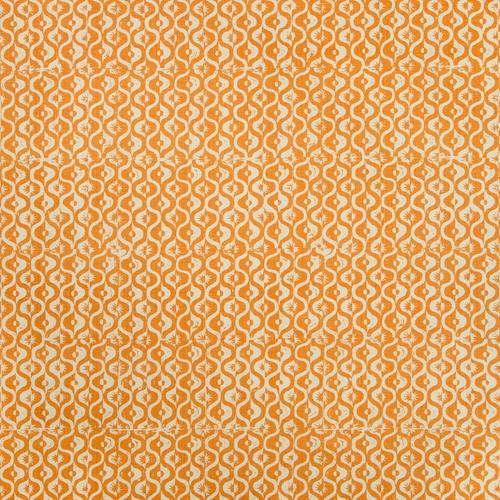 Lee Jofa SMALL MEDALLION TANGERINE Fabric