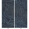 Lee Jofa Graffito Ii Navy Wallpaper