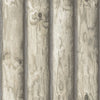 Seabrook Boston Log Washed Gray Wallpaper