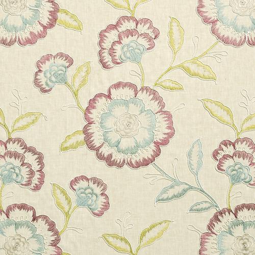 Clarke & Clarke RICHMOND RASPBERRY/DUCKEGG Fabric