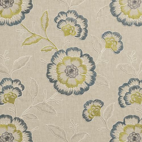 Clarke & Clarke RICHMOND TEAL/ACACIA Fabric