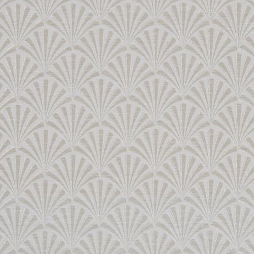 Clarke & Clarke Chrysler Ivory Fabric | DecoratorsBest