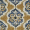 Jf Fabrics Decarlo Blue/Creme/Beige/Yellow/Gold (64) Upholstery Fabric