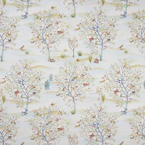 Clarke & Clarke COPPICE AUTUMN/CREAM Fabric