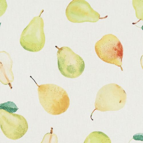 Clarke & Clarke PEARS CREAM Fabric