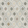 Jf Fabrics Emulate Cream/Gold/Green (17) Drapery Fabric