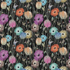 Jf Fabrics 10195 Black/Green/Blue/Pink/Orange/Rust (1) Mural