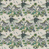 Clarke & Clarke Lost World Linen Green Fabric