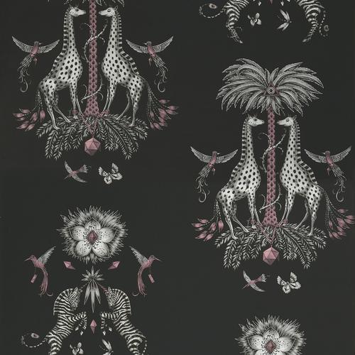 Clarke & Clarke CREATURA CHARCOAL  Wallpaper