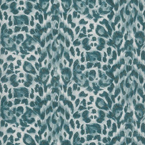 Clarke & Clarke FELIS TEAL/LIME  Wallpaper