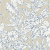 A-Street Prints Fiji Navy Floral Wallpaper