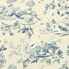 Sanderson Aesop'S Fables Blue Wallpaper