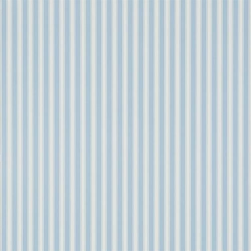 Sanderson New Tiger Stripe Blue/ Ivory Wallpaper – DecoratorsBest