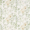 Sanderson Wild Angelica Silver/Spring Leaf Fabric