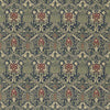 Morris & Co Granada Indigo/Red Fabric