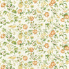 Sanderson Pear & Pomegranate Teal/ Papaya Fabric