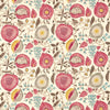 Sanderson Peas & Pods Cherry/Linen Fabric