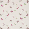 Sanderson Butterfly Voile Fuchsia/Cream Fabric