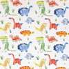 Harlequin Jolly Jurassic Aqua,Tangerine,Apple Fabric