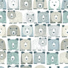 York Bears Peel And Stick Blue Wallpaper