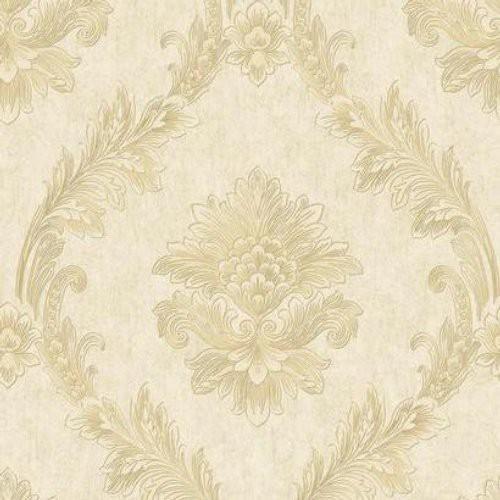 Antonina Vella Acanthus Fan White/Gold Wallpaper – DecoratorsBest