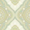 York Designer Series Paisley Medallion Green Wallpaper